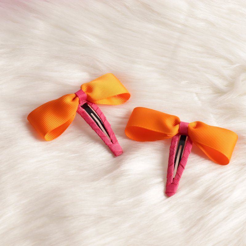 Tiny Bow Tangerine Brand mamadadado（手工制作） - 发饰 - 聚酯纤维 