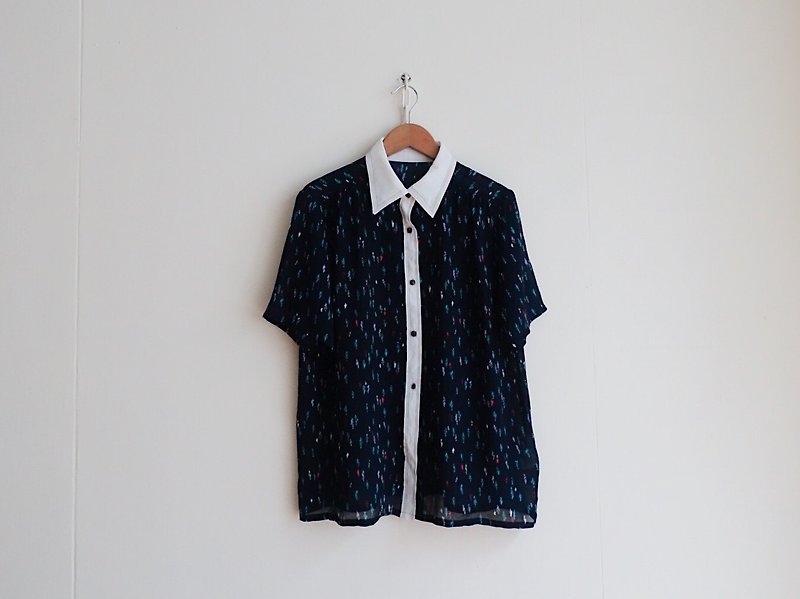 Vintage / 衬衫 / 短袖 no.111 tk - 女装衬衫 - 聚酯纤维 多色