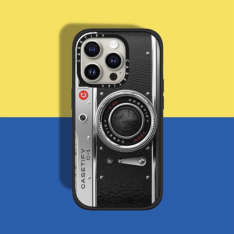 CASETiFY iPhone 15 系列耐冲击保护壳-复古相机 - 手机壳/手机套 - 塑料 多色