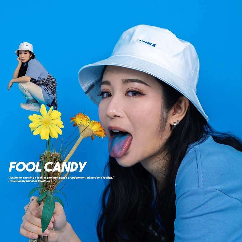 【Fumble】白色渔夫帽 | 白色 | Fool Candy系列 | 3M反光带 - 帽子 - 棉．麻 白色