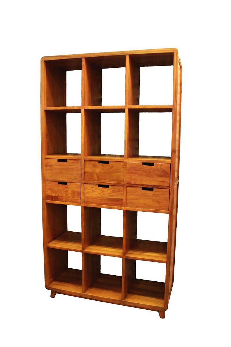 Estilo柚木双面六抽十二格书柜/玄关柜 Bookcase 6D – 12 Cube - 其他家具 - 木头 