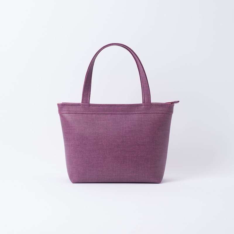 休闲手提托特包 Berry red / 莓红 - 手提包/手提袋 - 人造皮革 紫色