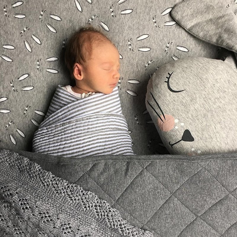 Mister Fly 婴儿床罩 灰色小兔 MFLY063 - 婴儿床上用品 - 棉．麻 灰色