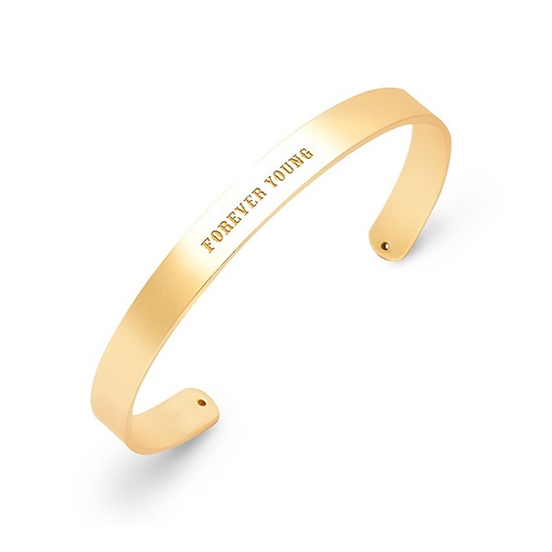 黄铜标语手环 Solo Basic Brass Bracelet - 手链/手环 - 其他金属 