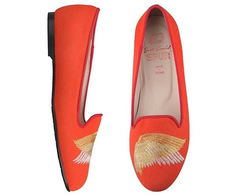 【2017年必备】SPUR 翅膀图案平底鞋 FS8049 RED - 女款休闲鞋 - 其他材质 