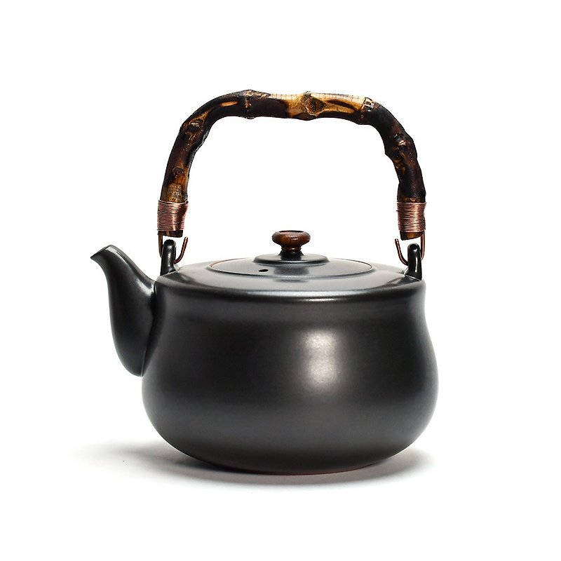 陶作坊│黑陶八式烧水壶 - 茶具/茶杯 - 陶 黑色