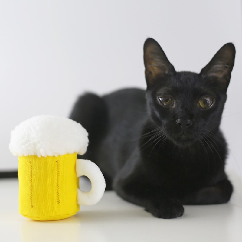 绝版 奶油啤酒 猫草包 猫玩具 可填充 重复用 - 玩具 - 其他材质 橘色