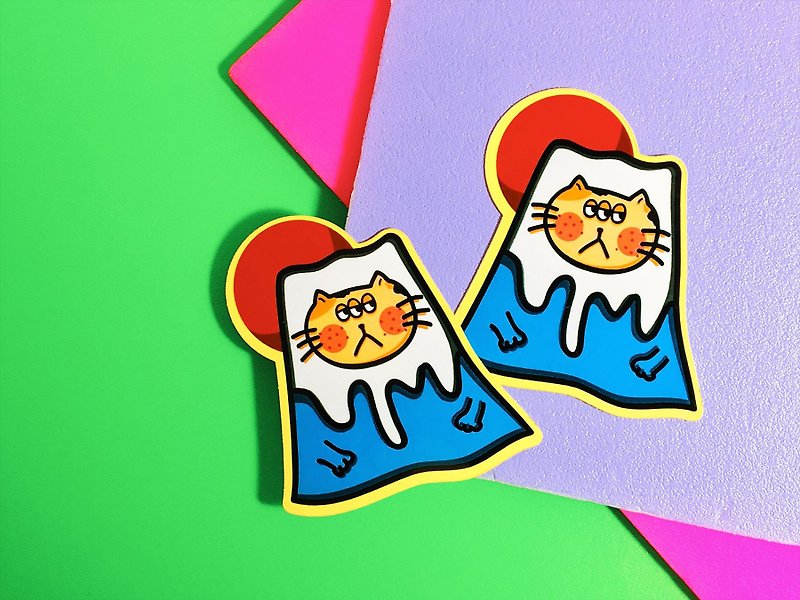 富士猫 / 贴纸 - 贴纸 - 防水材质 多色