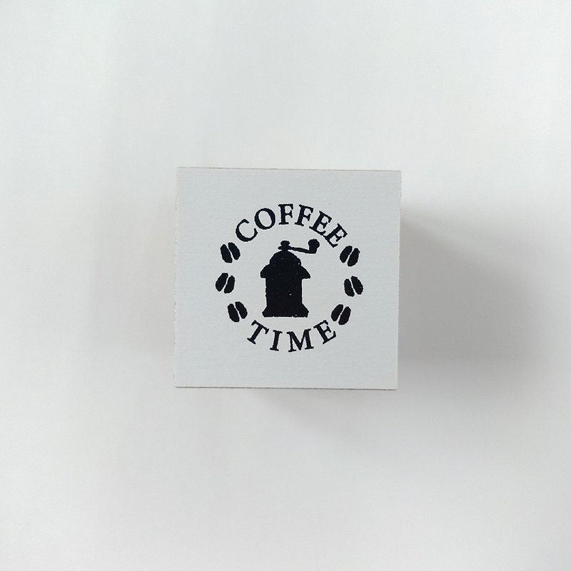 珈琲スタンプ : COFFEE TIME / コーヒーミル - 印章/印台 - 橡胶 