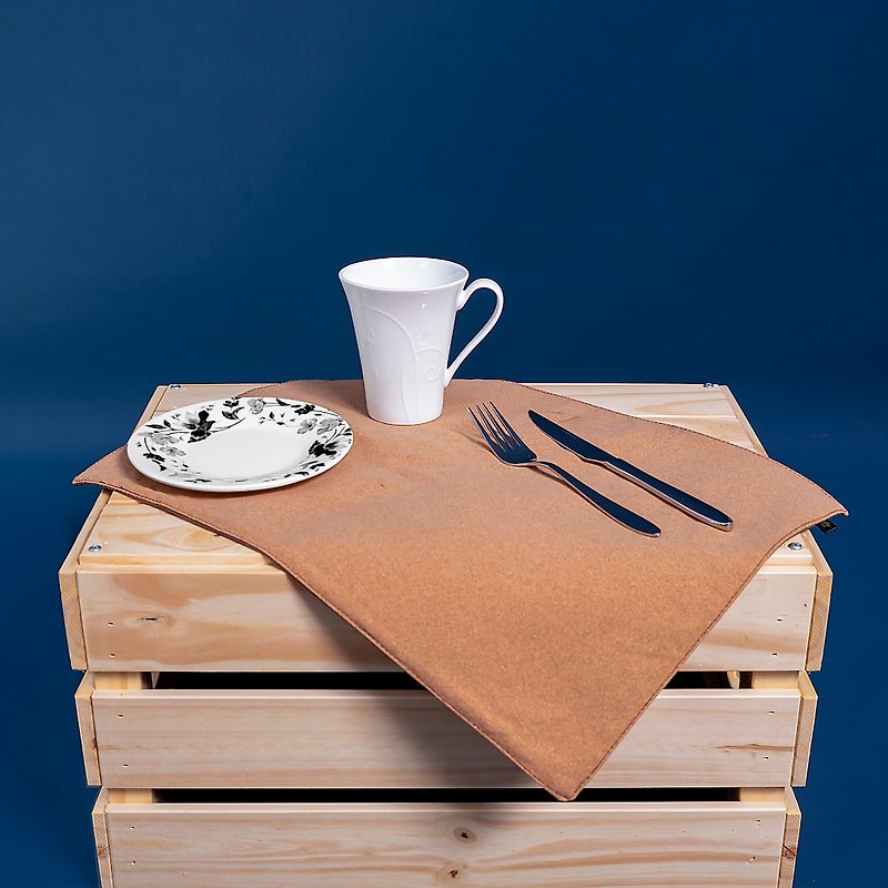 【定制化礼物】轻质软木餐垫 (D款) - 餐垫/桌巾 - 其他材质 咖啡色