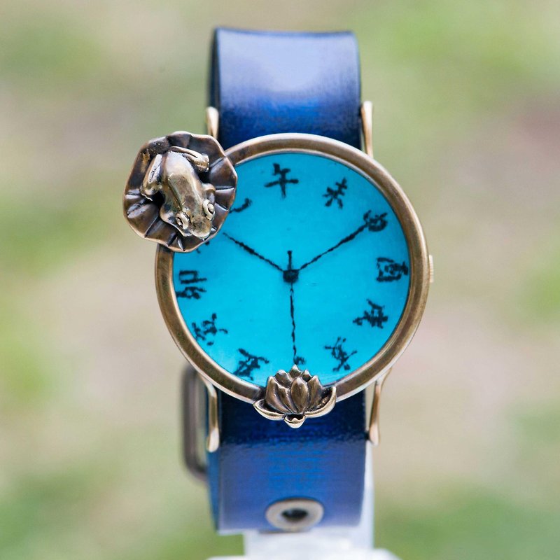 蓮、きれいね腕時計廉L青 - 女表 - 其他金属 蓝色