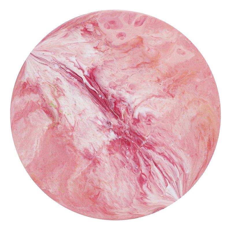 【 Pink 红粉・月球体・手工挂墙装饰】40cm - 时钟/闹钟 - 塑料 粉红色