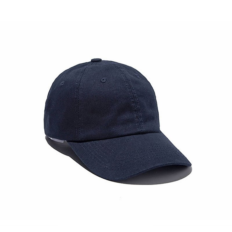 纯色水洗休闲帽 丈青 共9色  定制化M8366-3 - 帽子 - 棉．麻 蓝色