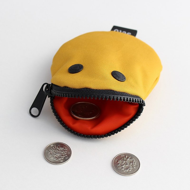 seto / creature bag / card case / coin case / Bean / Yellow - 零钱包 - 聚酯纤维 黄色