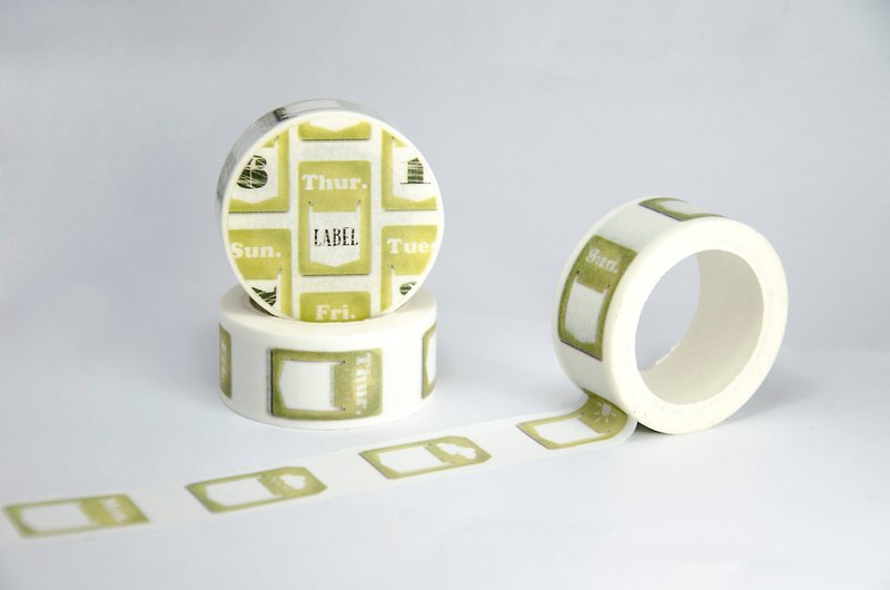 surenzhai食货志和纸胶带 日常系列-铜标签 - 纸胶带 - 纸 卡其色