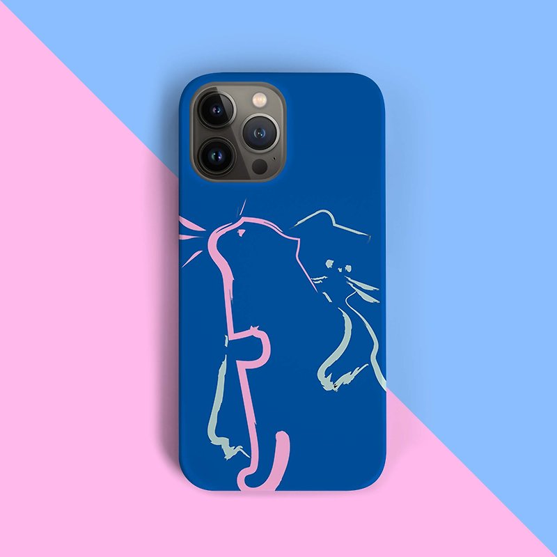 I like hug - blue Phone case - 手机壳/手机套 - 植物．花 蓝色