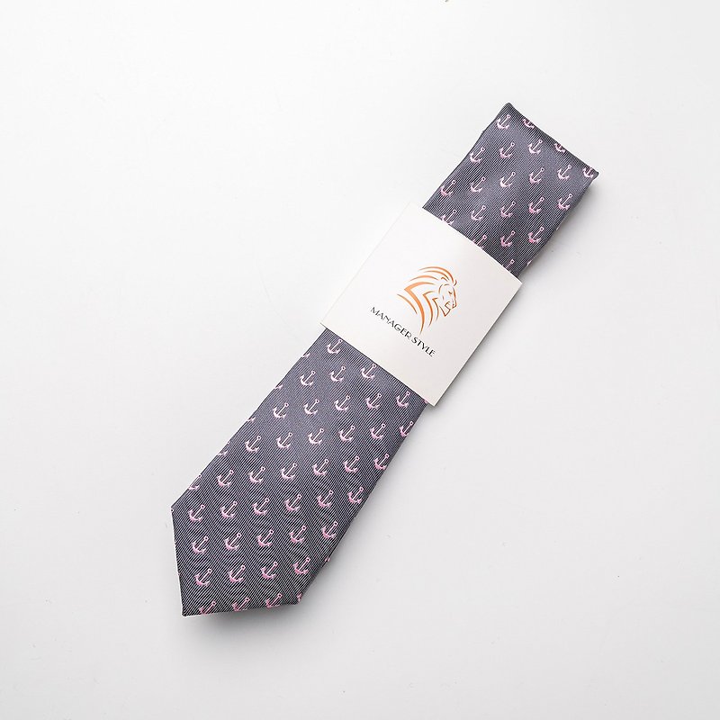 P0917-71 - 领带/领带夹 - 聚酯纤维 灰色