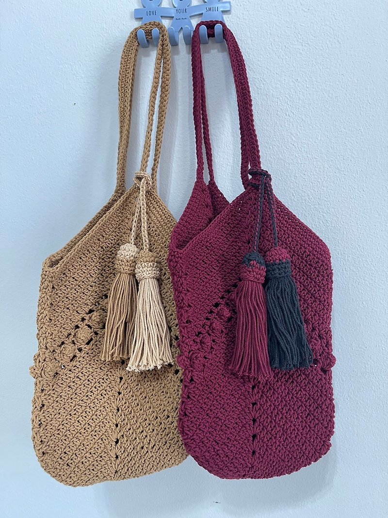 Cotton bag, Crochet granny square bag, - 其他 - 棉．麻 多色