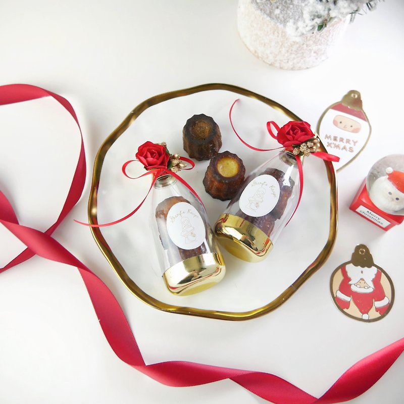【圣诞礼盒】迷你可丽露香槟瓶(5瓶组) - 蛋糕/甜点 - 新鲜食材 咖啡色
