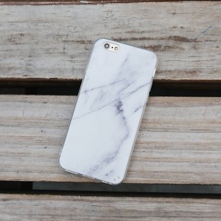 原创简约大理石 iPhone Samsung 手机保护壳 硬壳 透明软边