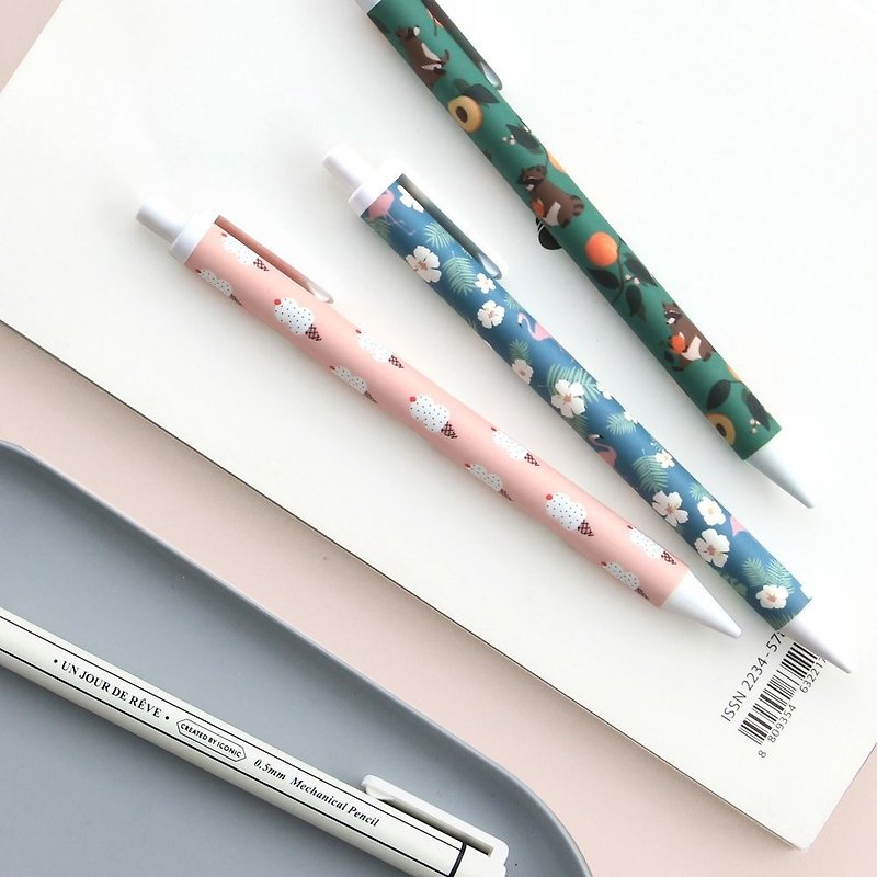 ICONIC 原味浪漫0.5自动铅笔-四入组,ICO51210S - 铅笔/自动铅笔 - 塑料 多色