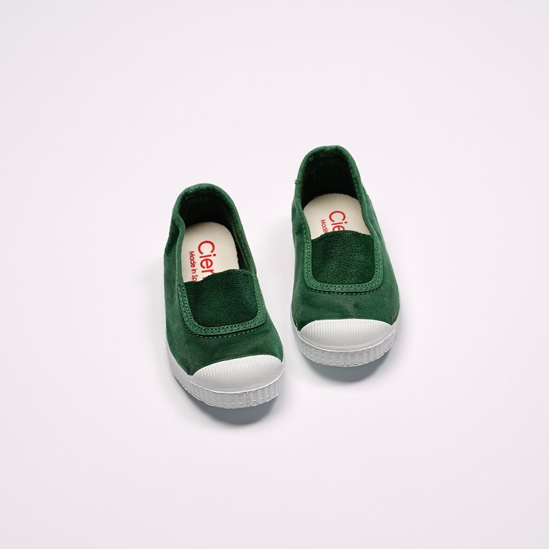 西班牙国民帆布鞋 CIENTA 75777 60 绿色 洗旧布料 童鞋 - 童装鞋 - 棉．麻 绿色