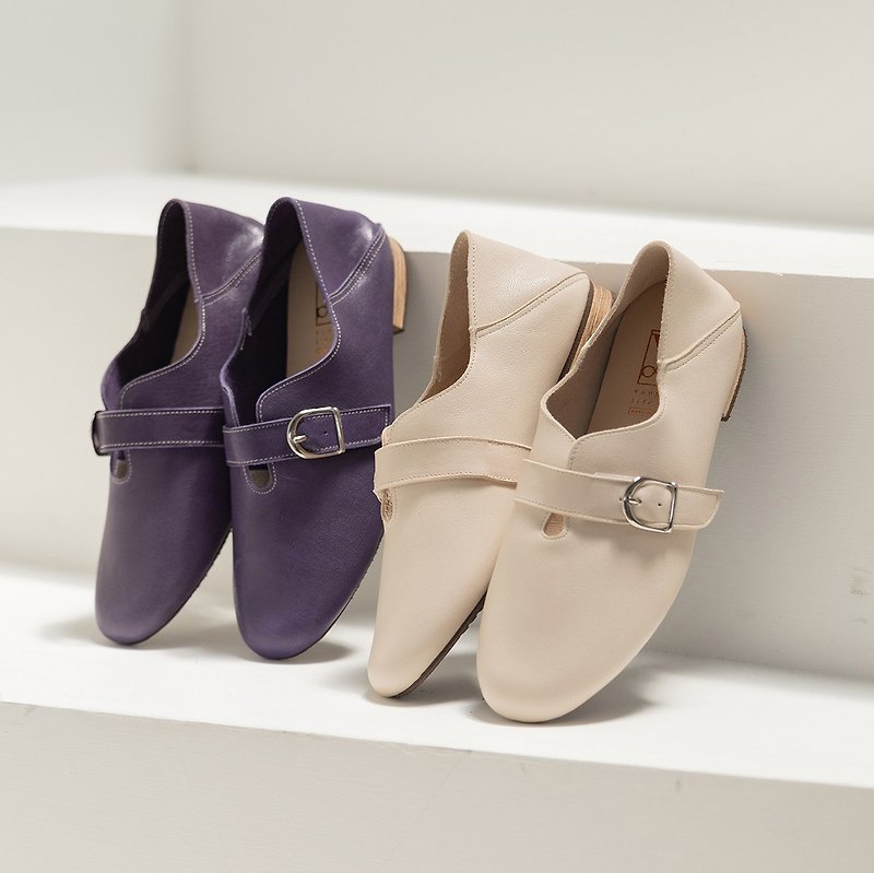 【新品上市】洋森生活 | 日系羊皮扣带休闲鞋-2色 - 女款休闲鞋 - 真皮 多色