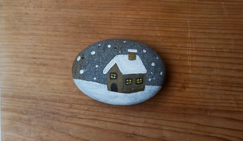 彩绘石头/石头/温暖小房子/交换礼物 - 其他 - 石头 多色
