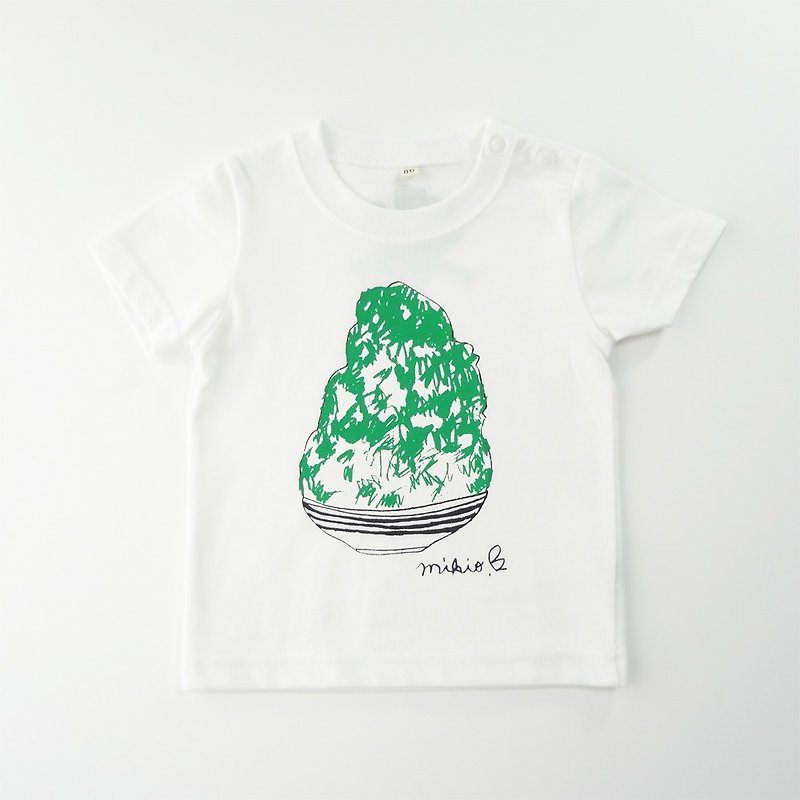 かき氷 刨冰 ベビー tシャツ Melon 80 90 - 童装上衣 - 棉．麻 白色