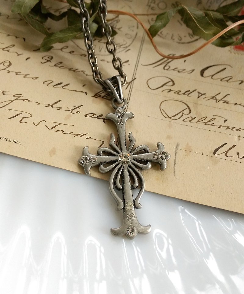 【西洋古董饰品】lia sophia 十字架 项链 - 项链 - 其他金属 银色