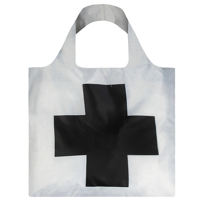 LOQI 购物袋-十字架 KMCR - 侧背包/斜挎包 - 塑料 白色
