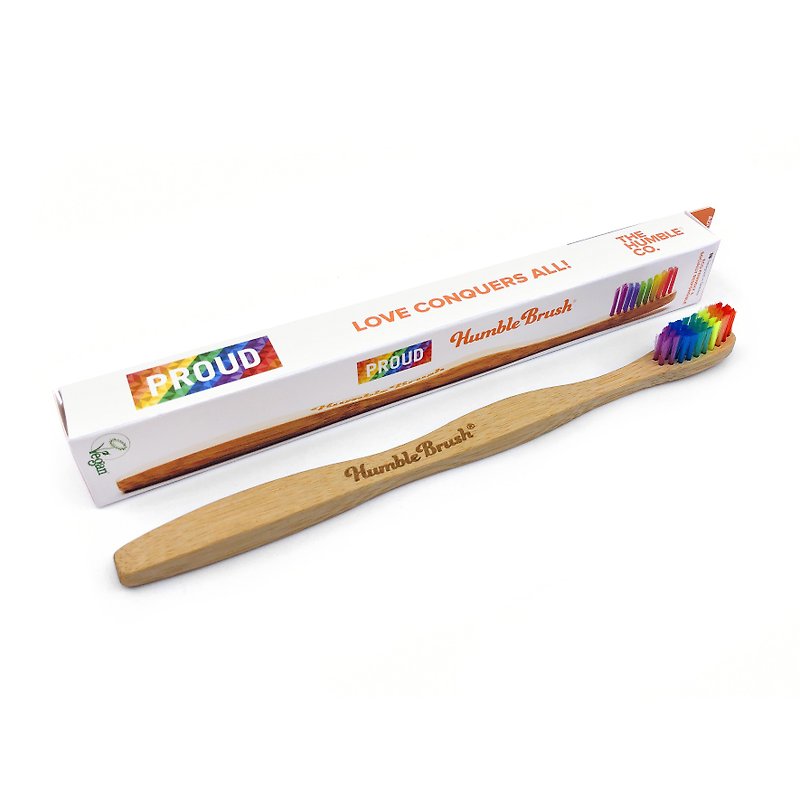 Humble Brush 瑞典竹制成人软毛牙刷 彩虹限定款 - 牙刷/口腔清洁 - 竹 多色
