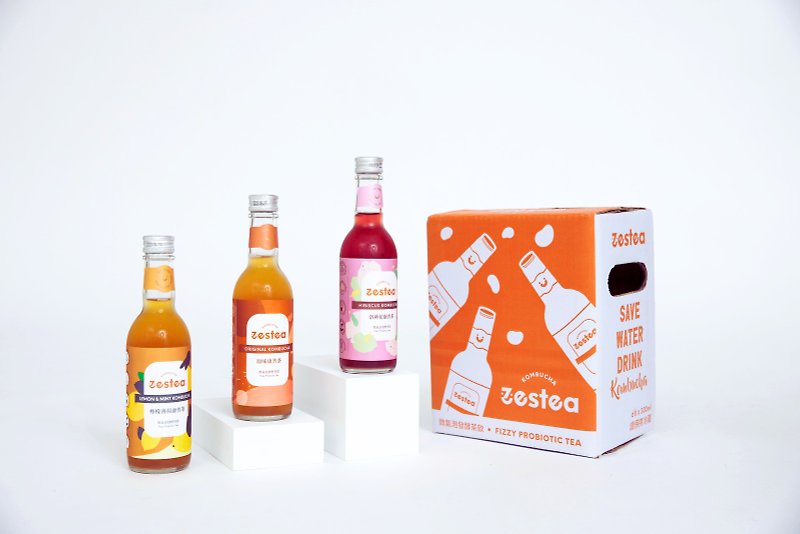 Zestea康普茶Zestea 6瓶礼盒装(无添加、富含益生菌) - 茶 - 新鲜食材 