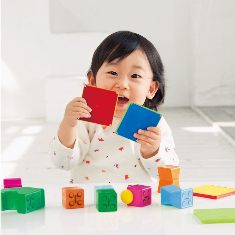 益智磁性积木BASIC系列-1岁入门组合/STEAM/磁力片(磁力积木) - 玩具/玩偶 - 塑料 多色
