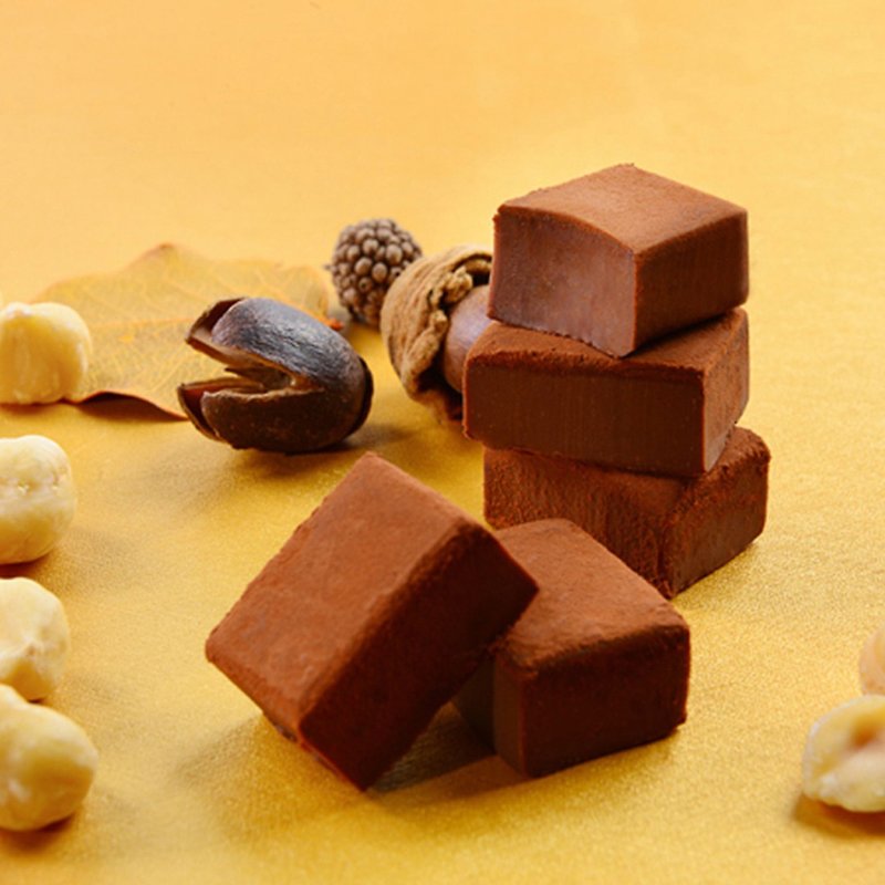 巧克力云庄-榛果生巧克力 (35入)(白色情人节礼物) - 巧克力 - 新鲜食材 咖啡色