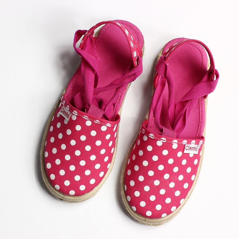 西班牙国民帆布鞋 CIENTA 41088 12桃红色 幼童、小童尺寸 - 童装鞋 - 棉．麻 红色