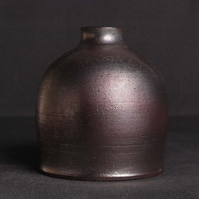柴烧花器 - 花瓶/陶器 - 陶 红色