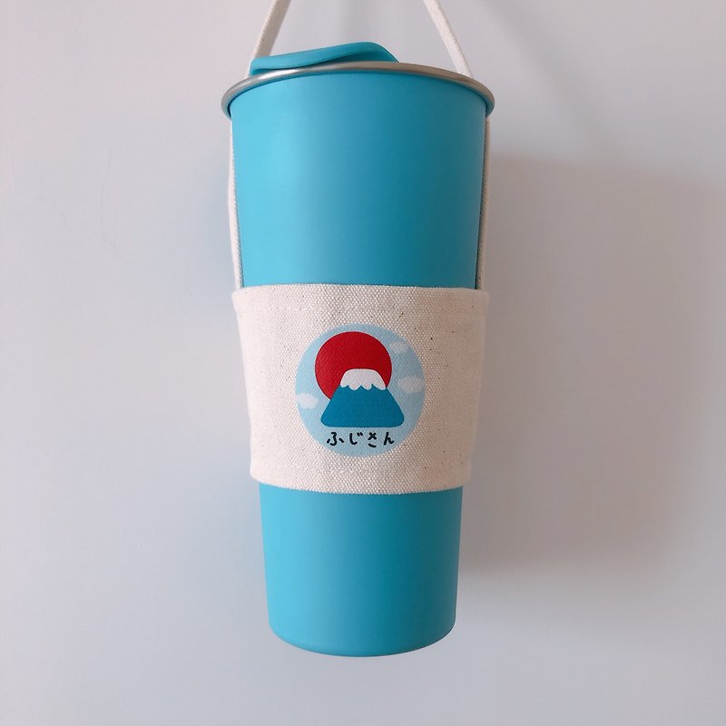富士山 环保杯袋 饮料袋 印制中 - 随行杯提袋/水壶袋 - 其他人造纤维 白色