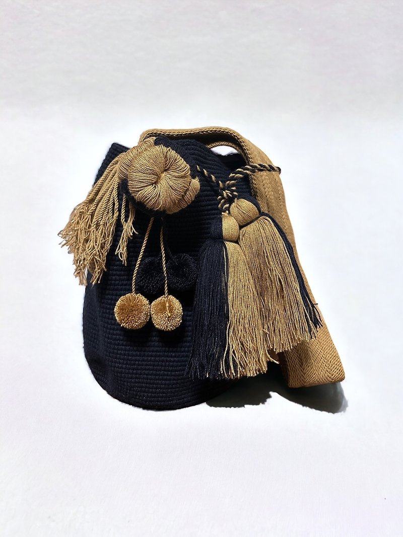 哥伦比亚 Wayuu 手织袋 - 侧背包/斜挎包 - 棉．麻 多色