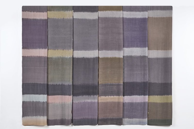 低调奢华-天染手织丝䌷围巾 - 围巾/披肩 - 丝．绢 多色