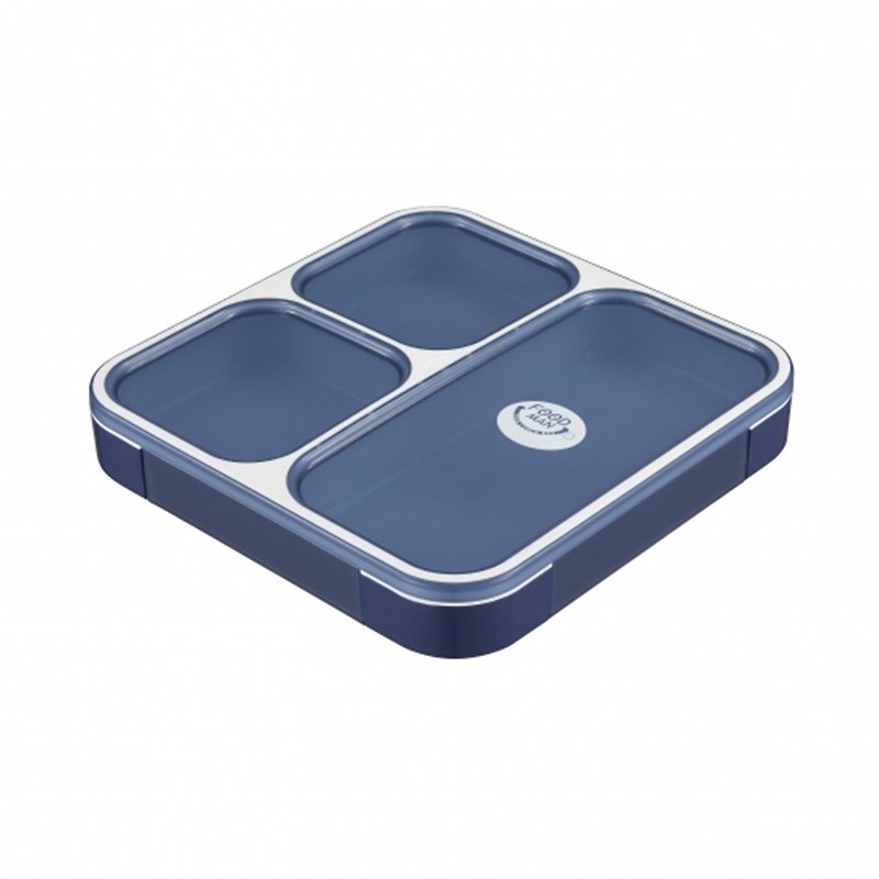 CB Japan 时尚巴黎系列纤细餐盒800ml-时尚蓝 - 便当盒/饭盒 - 塑料 蓝色