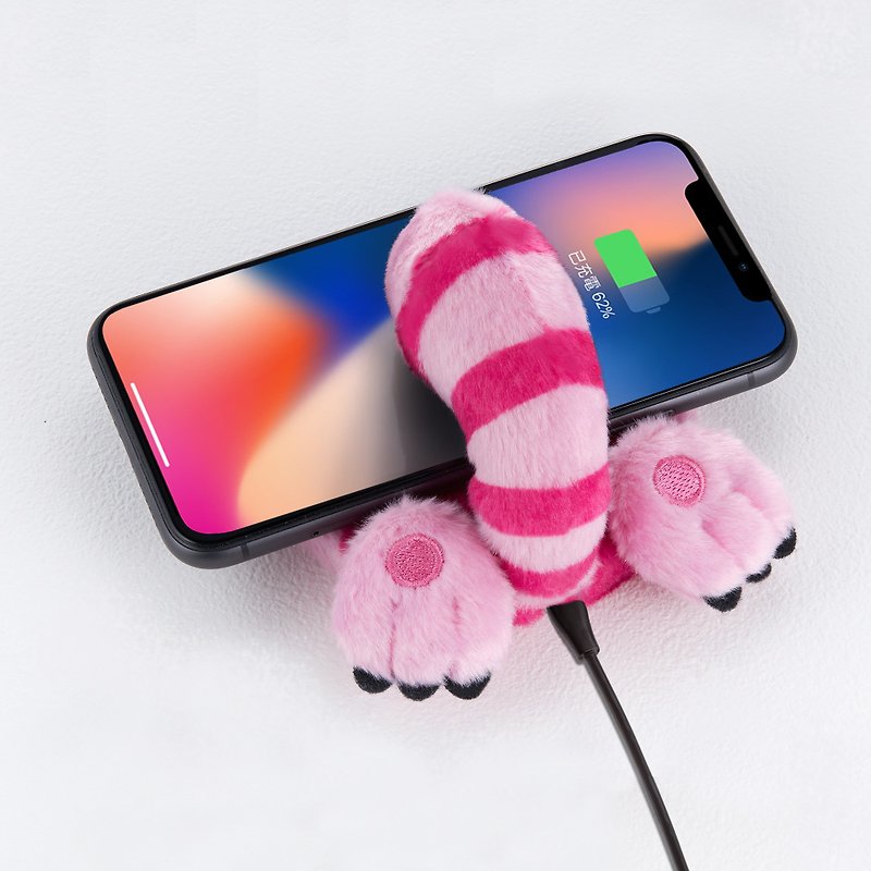 【iPhone14 Pro】爱丽丝系列妙妙猫电臀无线充电座 - 手机充电及周边 - 其他材质 粉红色