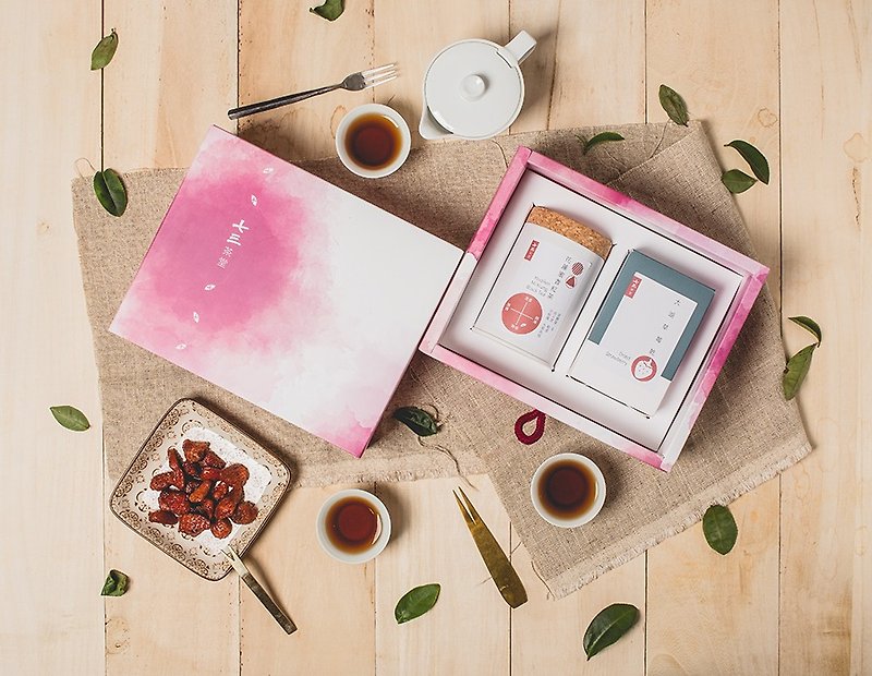 【送礼首选】果然是好茶小礼盒-(在地果干+台湾好茶) - 茶 - 纸 多色