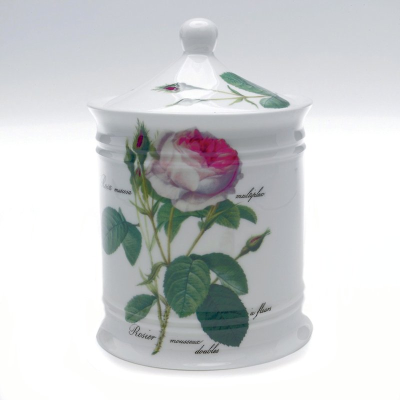 英国 RK | 英国 Roy kirkham 浪漫浅玫瑰系列  棉花罐 - 收纳用品 - 瓷 