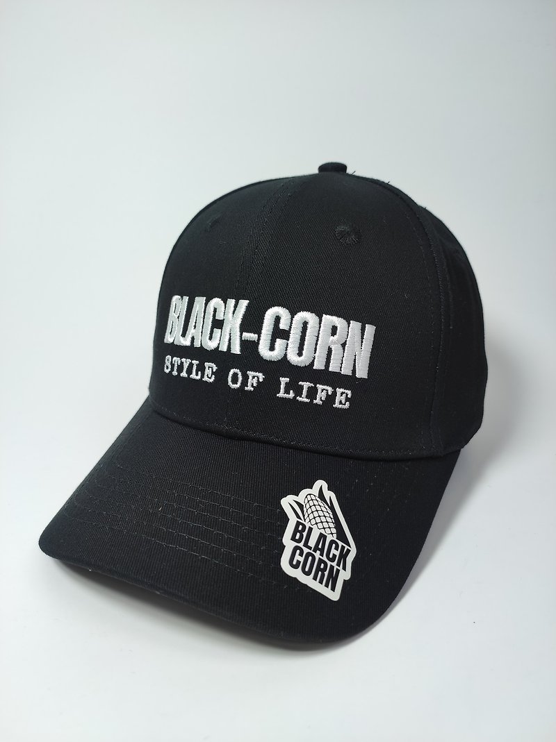 CAPTAIN CURVED ADJUSTABLE CAP 弧形可调节帽(GP230519NO1BK) - 帽子 - 棉．麻 黑色