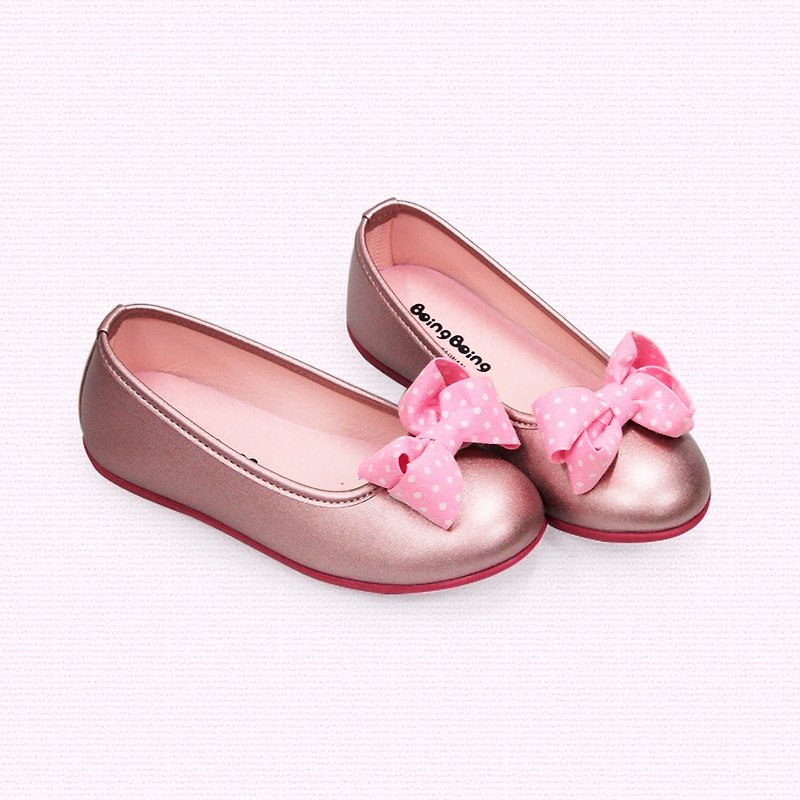 高雅蝴蝶结娃娃鞋 – 时尚公主粉色 - 童装鞋 - 人造皮革 粉红色