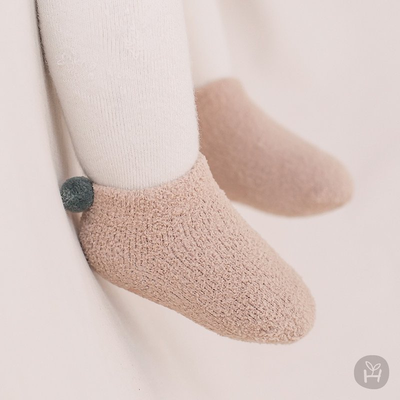 Happy Prince 韩国制 Lumi毛茸茸婴儿童短袜-多色 - 婴儿袜子 - 棉．麻 粉红色