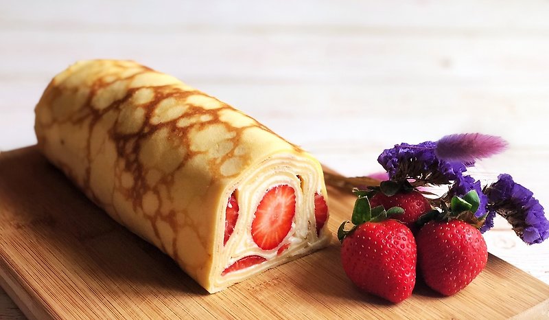 满满草莓奶酪千层卷3/15出货 - 蛋糕/甜点 - 新鲜食材 红色