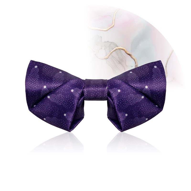 Style F0099 小幻圆点-紫色 印花 婚礼 宴会 兄弟领结 - 领带/领带夹 - 聚酯纤维 紫色