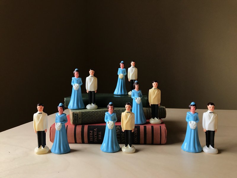 早期结婚蛋糕装饰小人 - 包装材料 - 塑料 